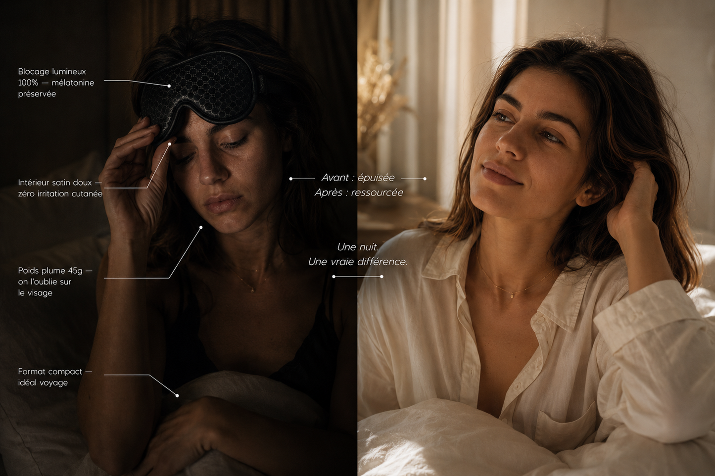 Masque de Sommeil en Soie GRNDD
